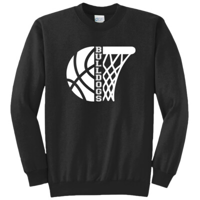 Personalized Bulldogs Basketball Crewneck Sweatshirt Thumbnail