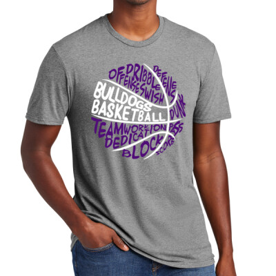 Adult Bulldogs Basketball T-shirt Thumbnail