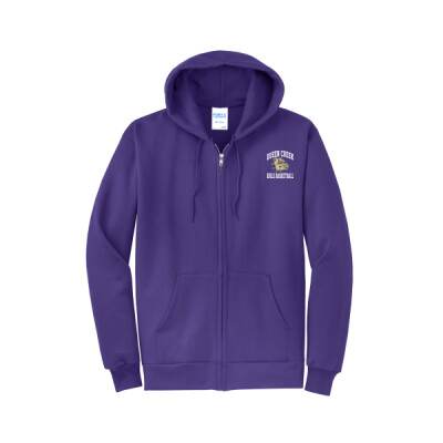 Adult Queen Creek Girls Basketball Full Zip Hoodie Thumbnail
