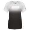 Women's V-Neck Ombre T-Shirt Thumbnail