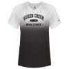 Women's V-Neck Ombre T-Shirt Thumbnail
