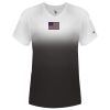 Women's V-Neck Ombre T-Shirt Thumbnail