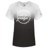 Women's V-Neck Ombre T-Shirt Thumbnail