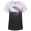 Women's V-Neck Ombre T-Shirt Thumbnail