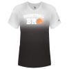 Women's V-Neck Ombre T-Shirt Thumbnail